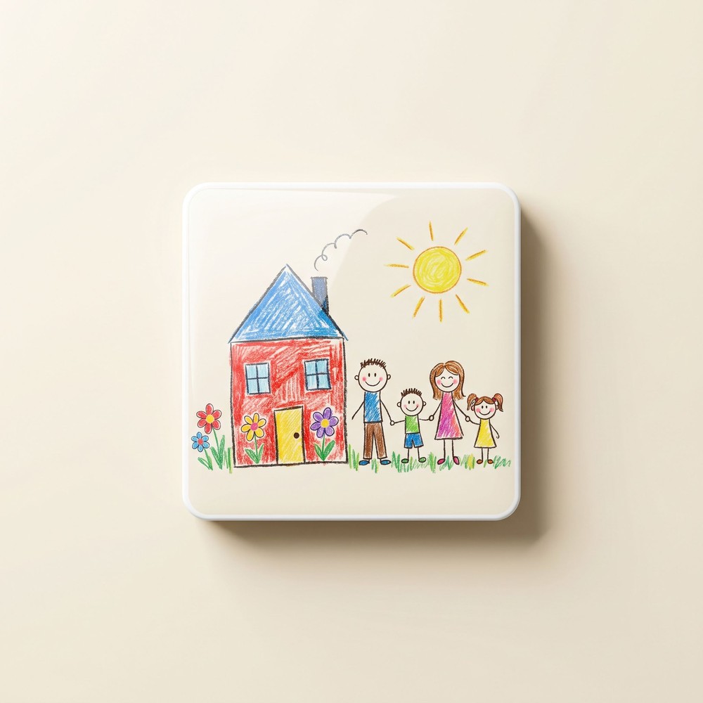 Custom UV Crafts example: Kids' artwork